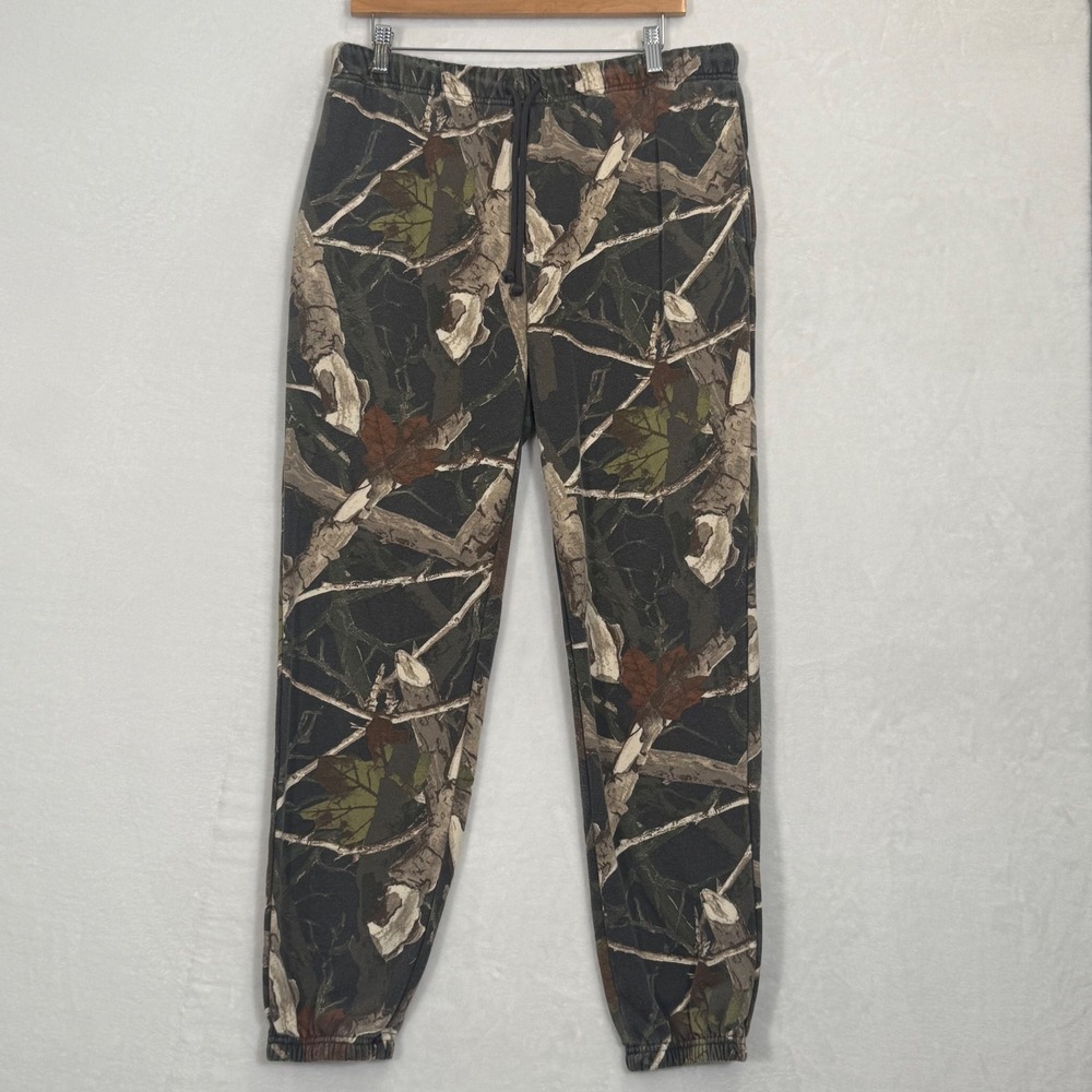 No Boundaries Camo RealTree Edge Fleece Jogger Sweatpants Medium